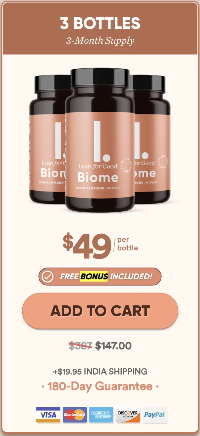 LeanBiome order three bottles